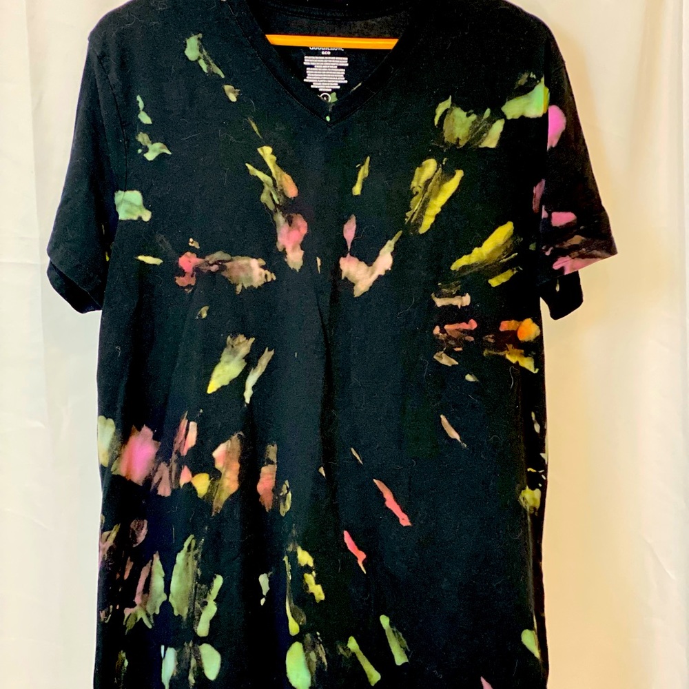SELFMADE REVERSED TIE DYE. GOOD FELLOWS BRAND TSHIRT FROM TARGET.